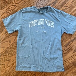 Boys Vineyard Vines Slate Blue Tee with Whale Logo size XL